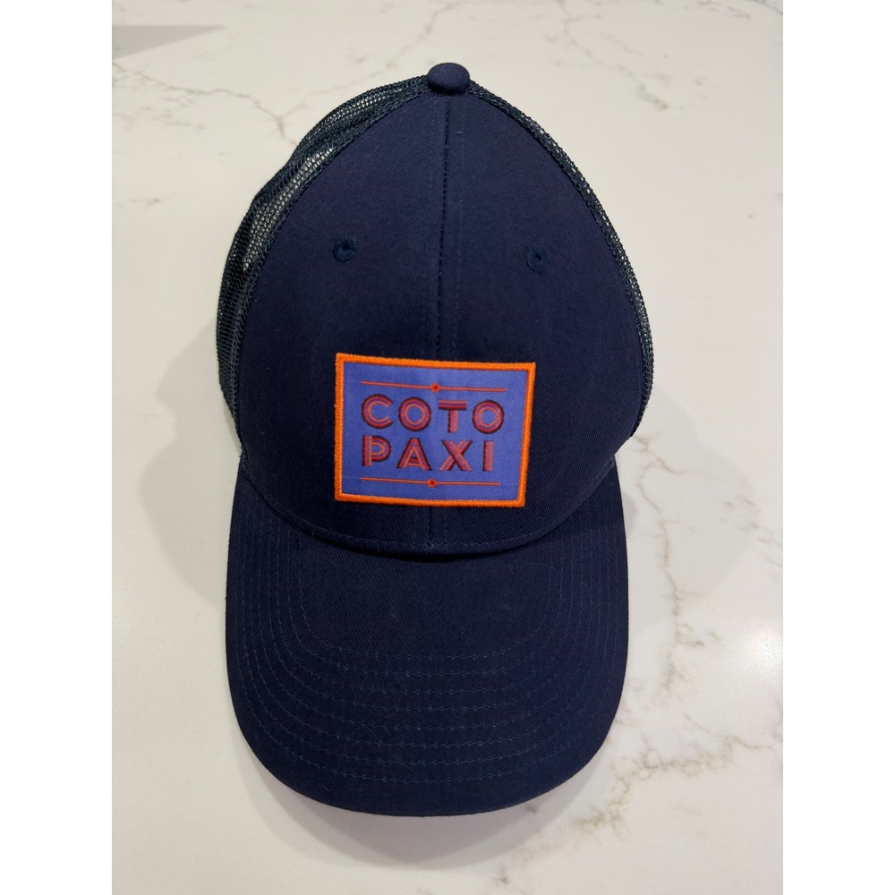 Cotopaxi Navy Blue Mesh Snap Back‎ Trucker Hat Unisex One Size